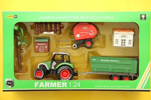 Die cast Farm set( Pull back,music&light)